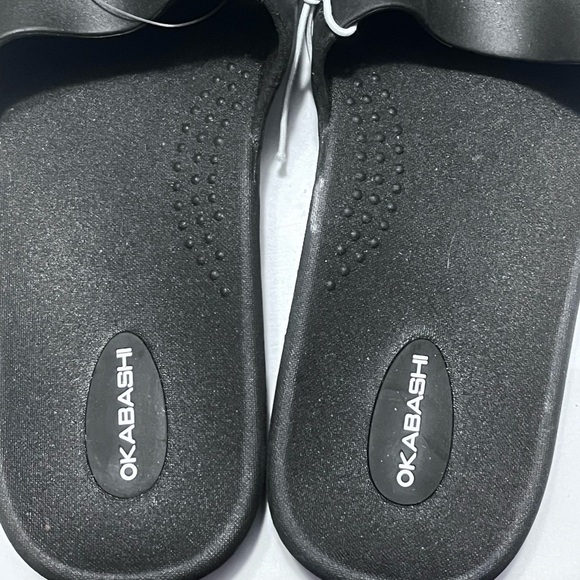Okabashi Cruise Slide Sandals Womens Size 8 Eco-Friendly USA Black - Picture 3 of 5